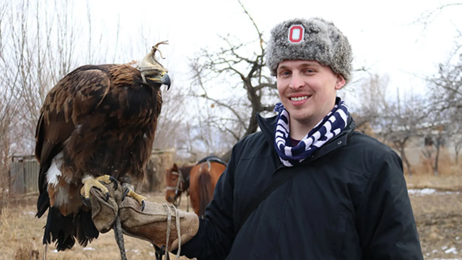 Will Bezbatchenko with falcon