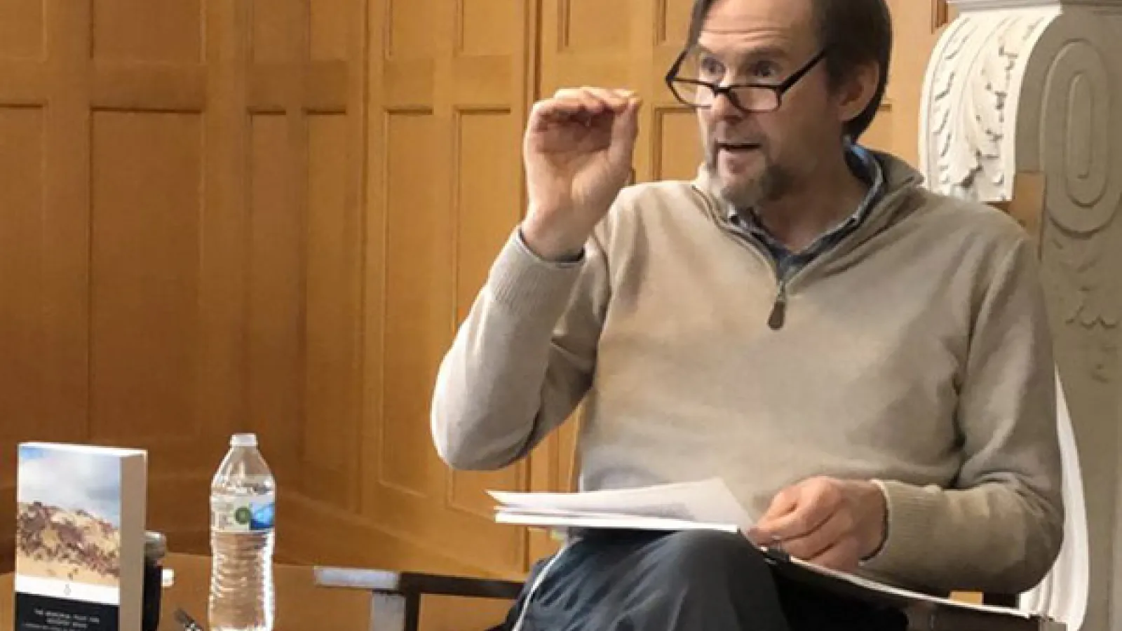 Dan Prior reading an excerpt from his translation of The Memorial Feast for Kökötöy Khan