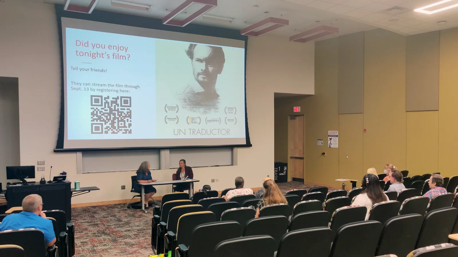 Screening and discussion of Un Traductor